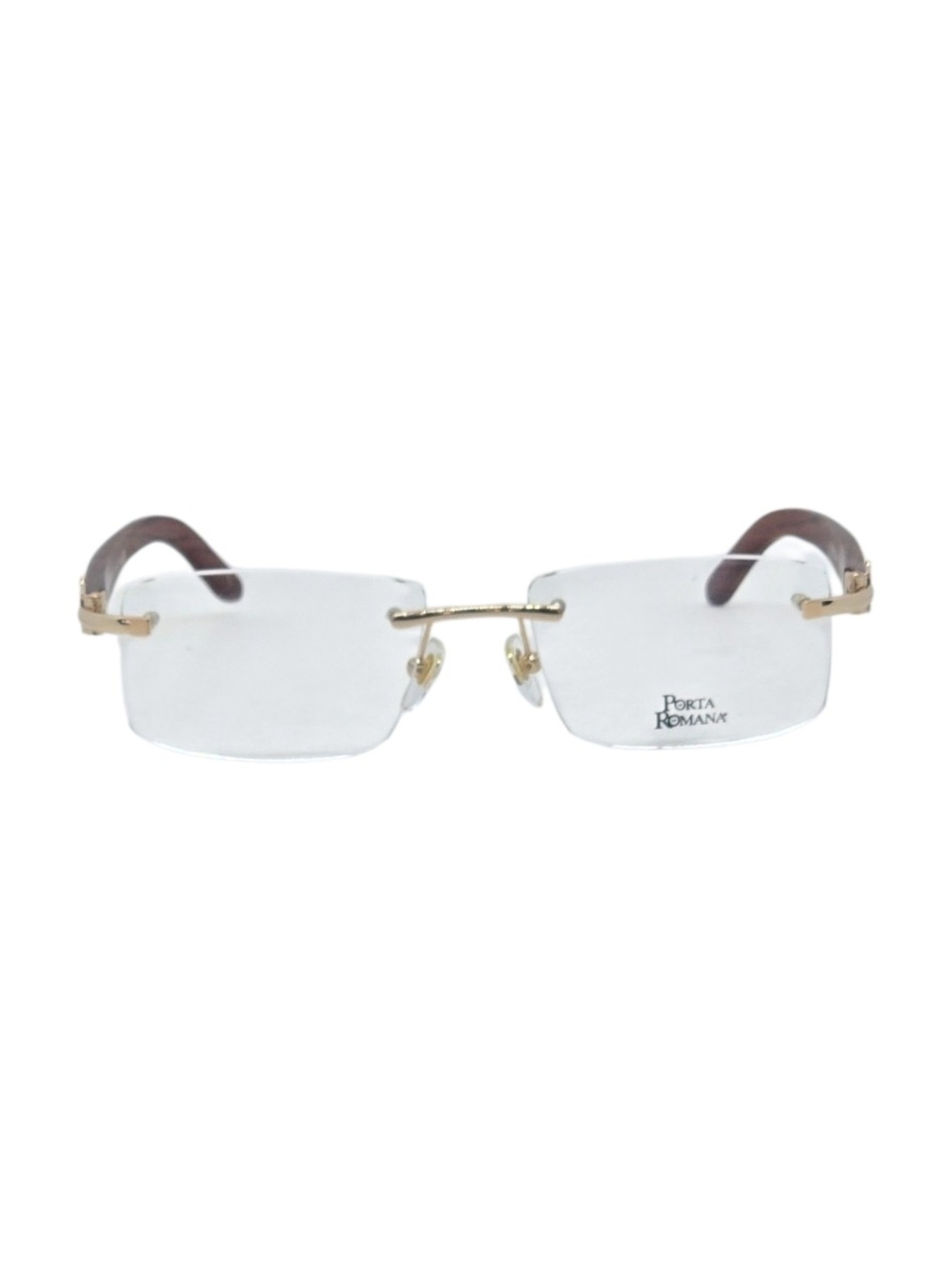 Porta Romana Wood Temple frame /eyewear in Dark Brown - Picture 7 of 8